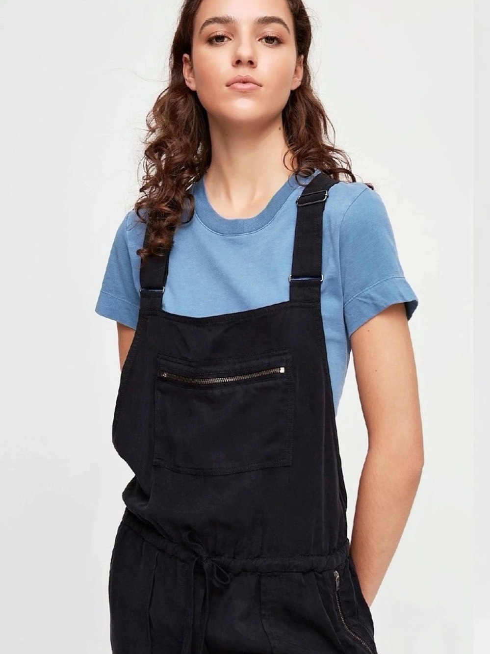 Aritzia Wilfred Free Valletta Overalls in Black - Size Small